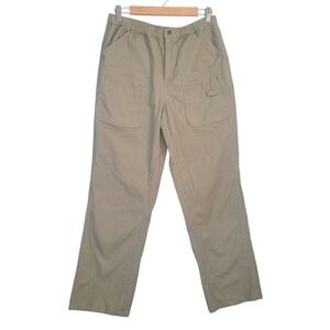 Free People Movement Voyage Cargo Pants Beige Utility Pockets Wide‎ Leg Comfy M